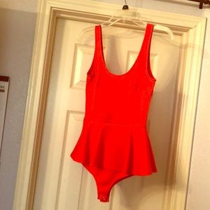 Coral bodysuit